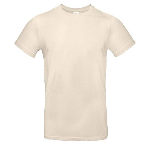 B&C - Single Jersey Herren T-Shirt #E190 / Natural, 3XL von B&C