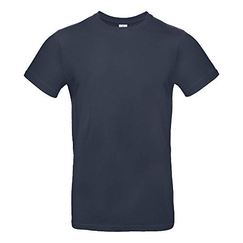 B&C - Single Jersey Herren T-Shirt #E190 / Navy, L von B&C
