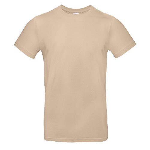 B&C - Single Jersey Herren T-Shirt #E190 / Sand, 3XL von B&C