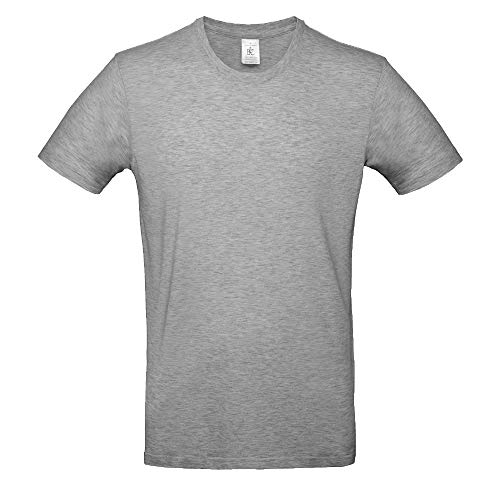 B&C - Single Jersey Herren T-Shirt #E190 / Sport Grey, XL von B&C