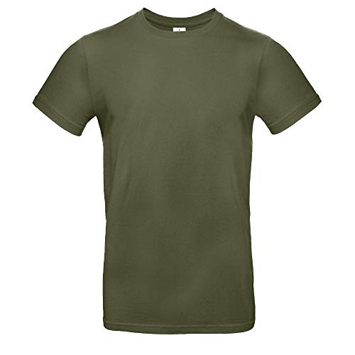 B&C - Single Jersey Herren T-Shirt #E190 / Urban Khaki, XXL von B&C