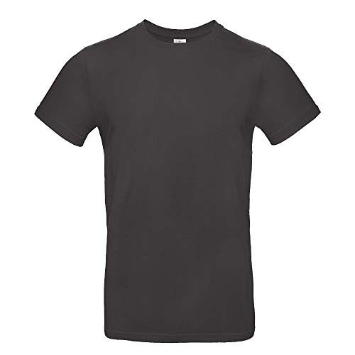 B&C - Single Jersey Herren T-Shirt #E190 / Used Black, 3XL von B&C