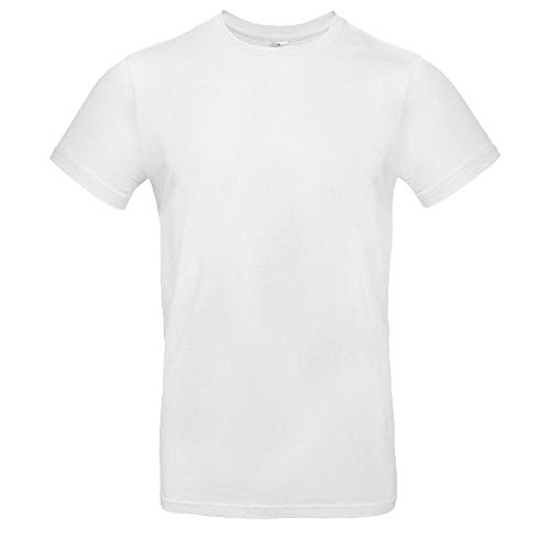 B&C - Single Jersey Herren T-Shirt #E190 / White, 3XL von B&C