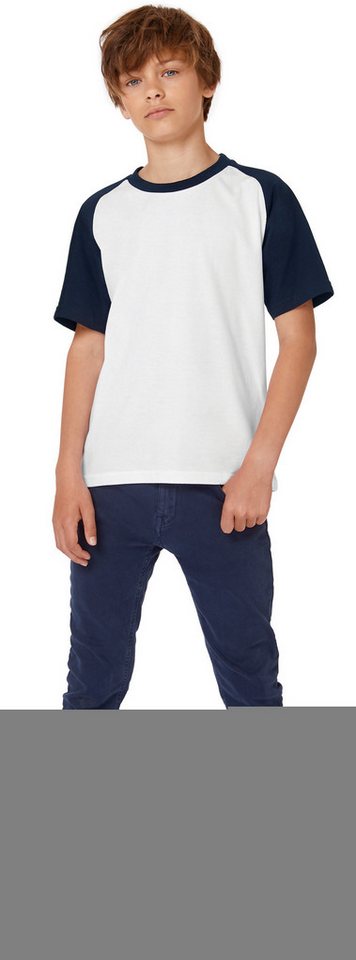 B&C T-Shirt Kinder Baseball-T-Shirt B&C T-Shirt Kinder Baseball-T-Shirt von B&C