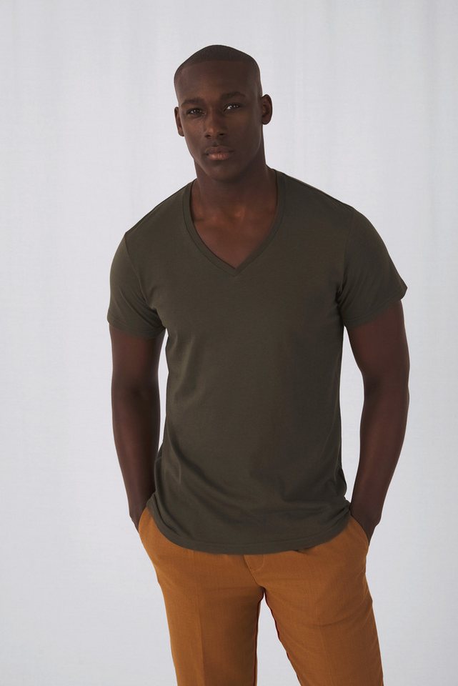 B&C T-Shirt Organic Cotton Inspire V-neck T-shirt von B&C