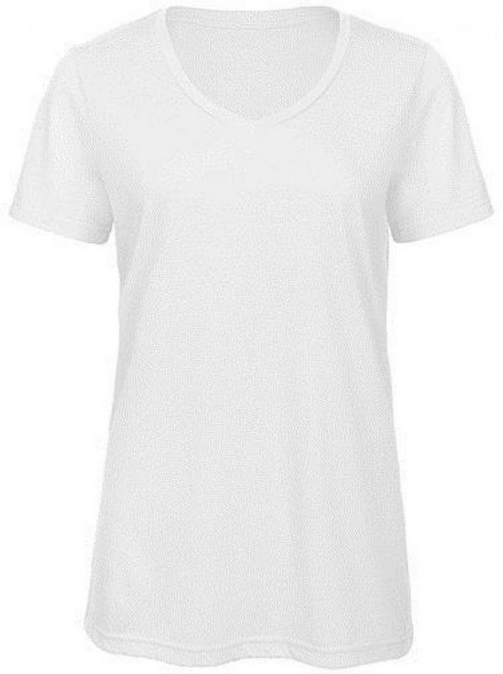 B&C V-Shirt Damen V-Neck Triblend T-Shirt von B&C