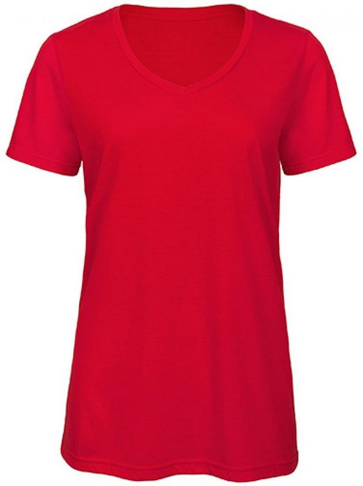B&C V-Shirt Damen V-Neck Triblend T-Shirt von B&C
