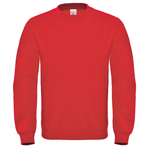 B&C: Crew Neck Sweatshirt ID.002, Größe:2XL;Farbe:Red von B&C