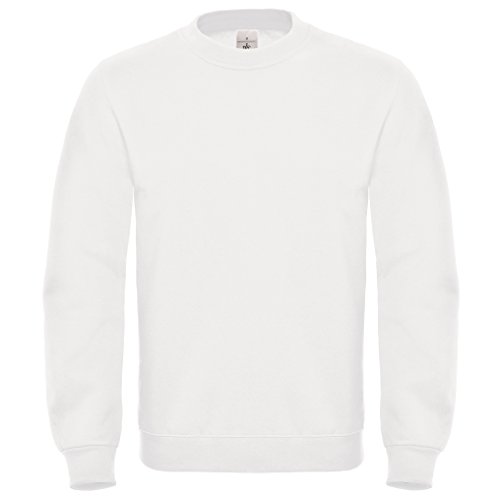 B&C: Crew Neck Sweatshirt ID.002, Größe:2XL;Farbe:White von B&C