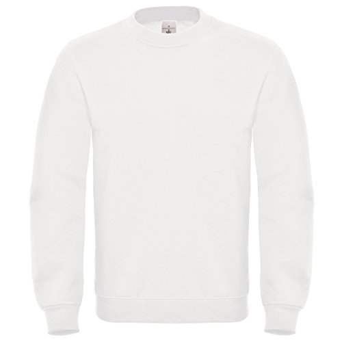 B&C: Crew Neck Sweatshirt ID.002, Größe:M;Farbe:White von B&C