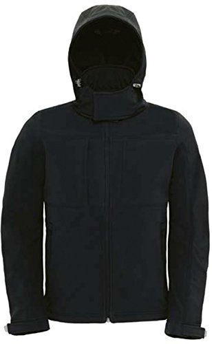 B&C: Hooded Softshell Men Hooded Softshell Men, Größe:3XL;Farbe:Black von B&C