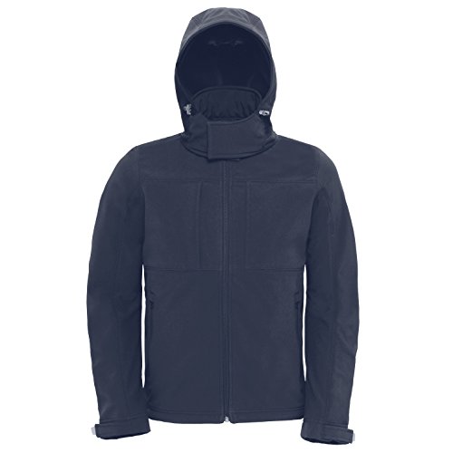 B&C: Hooded Softshell Men Hooded Softshell Men, Größe:3XL;Farbe:Navy von B&C