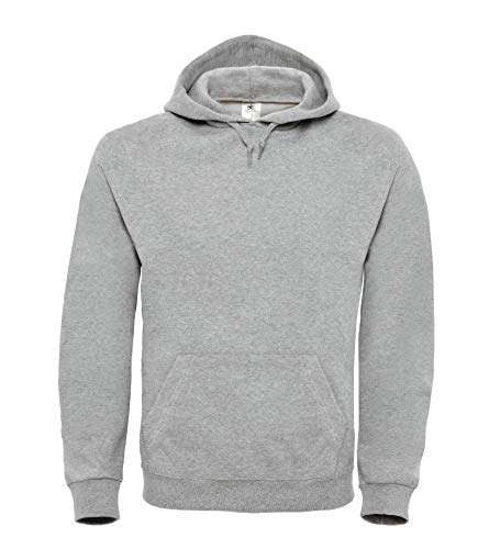 B&C: Hooded Sweatshirt ID.003, Größe:3XL;Farbe:Heather Grey von B&C