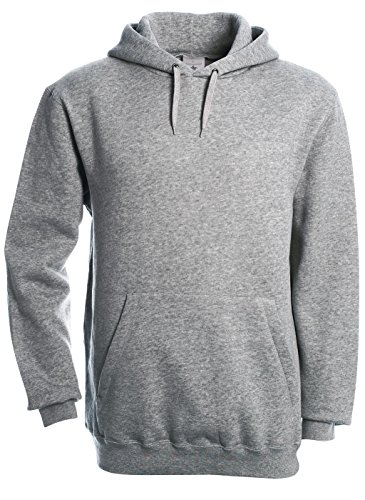 B&C: Kapuzen-Sweatshirt Hooded, Größe:L;Farbe:Heather Grey von B&C