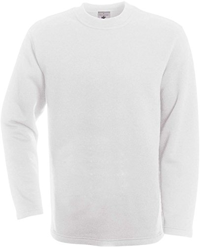 B&C: Kasten-Sweatshirt Open Hem, Größe:2XL;Farbe:White von B&C