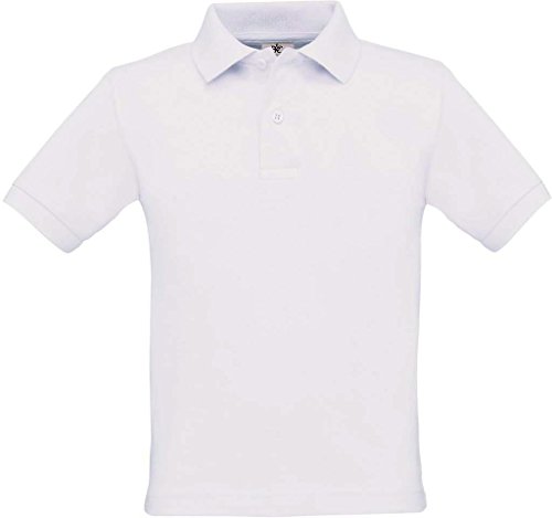 B&C: Kids` Polo Safran Kids, Größe:12/14 (152/164);Farbe:White von B&C