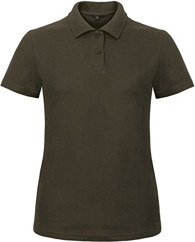 B&C: Ladies` Piqué Polo Shirt ID.001 Women PWI11, Größe:3XL;Farbe:Brown von B&C