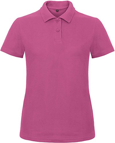 B&C: Ladies` Piqué Polo Shirt ID.001 Women PWI11, Größe:XL;Farbe:Fuchsia von B&C