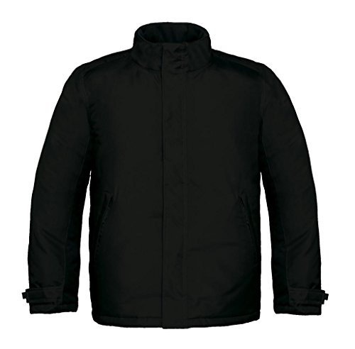 B&C: Men`s Heavy Weight Jacket Real+ Men, Größe:3XL;Farbe:Black von B&C