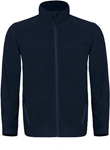 B&C: Micro Fleece Full Zip Coolstar Men, Größe:2XL;Farbe:Navy von B&C