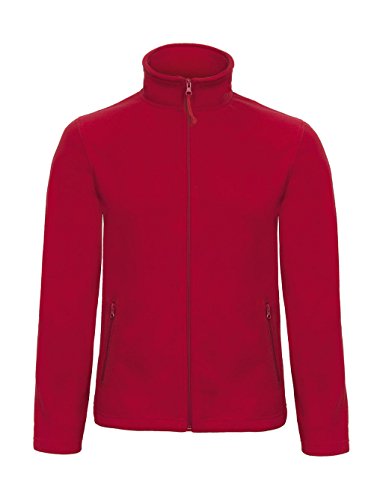 B&C: Micro Fleece Full Zip ID.501 FUI50, Größe:M;Farbe:Red von B&C