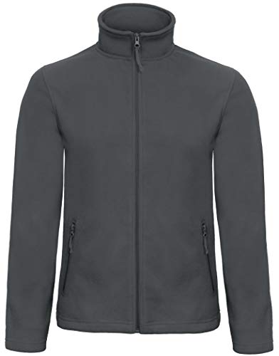 B&C: Micro Fleece Full Zip ID.501 FUI50, Größe:S;Farbe:Dark Grey von B&C