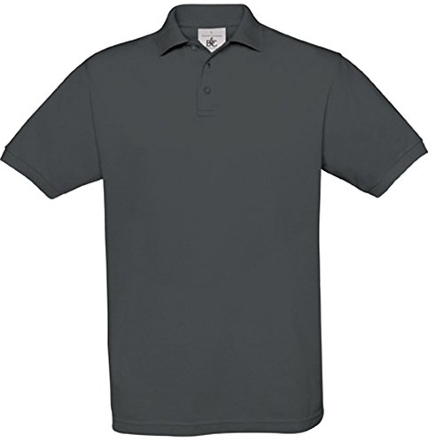 B&C: Piqué Polo Safran PU409, Größe:2XL;Farbe:Dark Grey von B&C