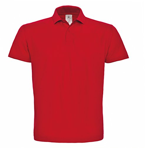 B&C: Piqué Polo Shirt ID.001 PUI10, Größe:XL;Farbe:Red von B&C