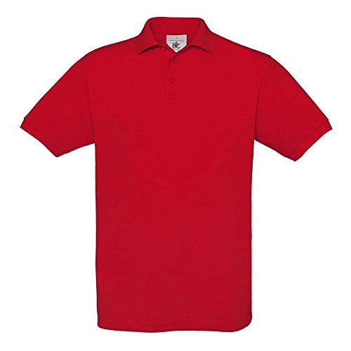 B&C: Piqué Polo Safran PU409, Größe:2XL;Farbe:Red von B&C