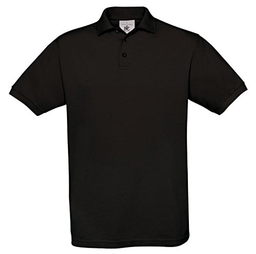 B&C: Piqué Polo Safran PU409, Größe:L;Farbe:Black von B&C