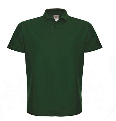 B&C: Piqué Polo Shirt ID.001 PUI10, Größe:2XL;Farbe:Bottle Green von B&C