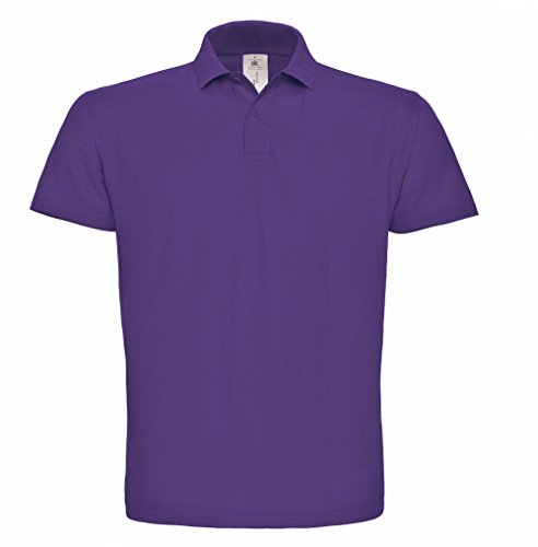 B&C: Piqué Polo Shirt ID.001 PUI10, Größe:2XL;Farbe:Purple von B&C
