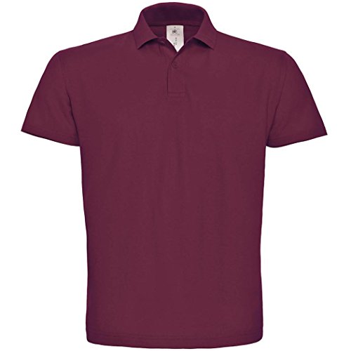 B&C: Piqué Polo Shirt ID.001 PUI10, Größe:M;Farbe:Wine von B&C