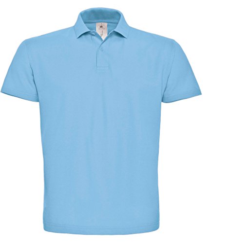 B&C: Piqué Polo Shirt ID.001 PUI10, Größe:XL;Farbe:Light Blue von B&C