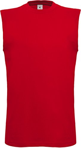 B&C: Sleeveless T-Shirt Exact Move TM201, Größe:L;Farbe:Red von B&C