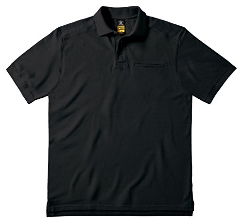 B&C: Workwear Pocket Polo Skill Pro PUC10, Größe:3XL;Farbe:Black von B&C
