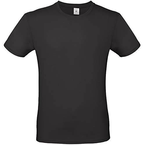 B&C Herren T-Shirt E150 / Oekotex-100 zertifiziert, Schwarz, Kurzarm, Crew-Neck, L B&C Herren T-Shirt E150 / Oekotex-100 zertifiziert, Schwarz, Kurzarm, Crew-Neck, L von B&C