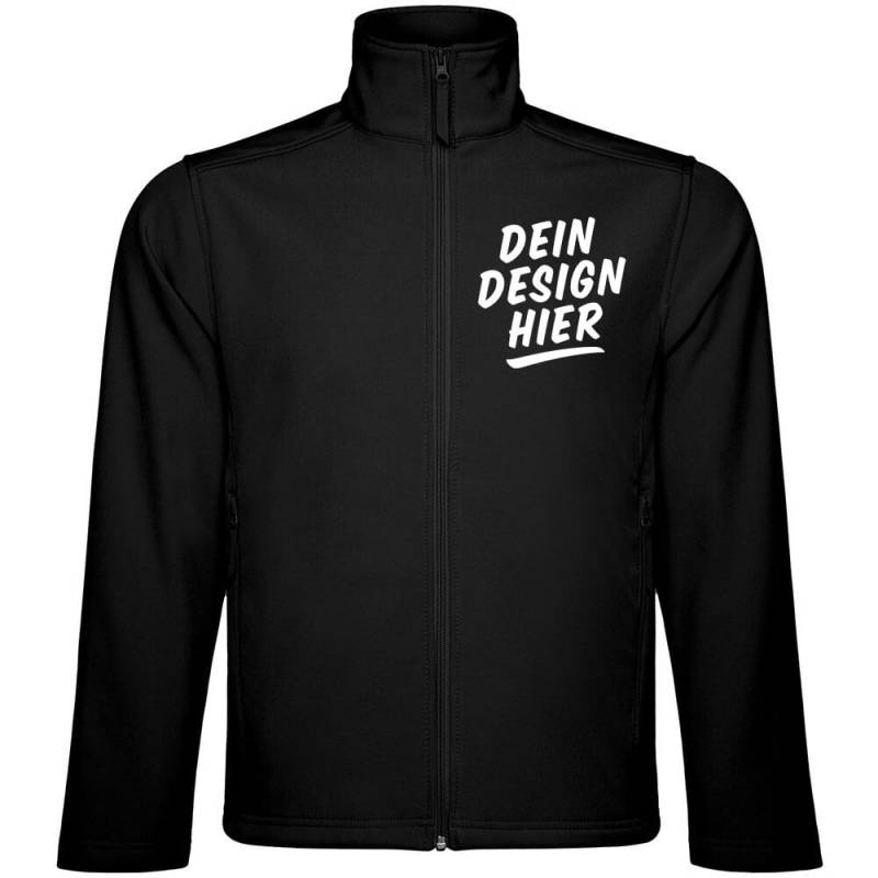 Männer Kontrast Softshelljacke bedrucken mit Logo, Motiv oder Foto von B&C