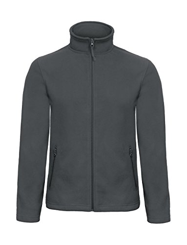 Micro Fleece Full Zip ID.501 - Farbe: Dark Grey - Größe: L von B&C