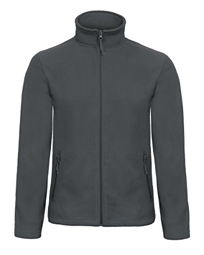 Micro Fleece Full Zip ID.501 - Farbe: Dark Grey - Größe: L von BC Footwear