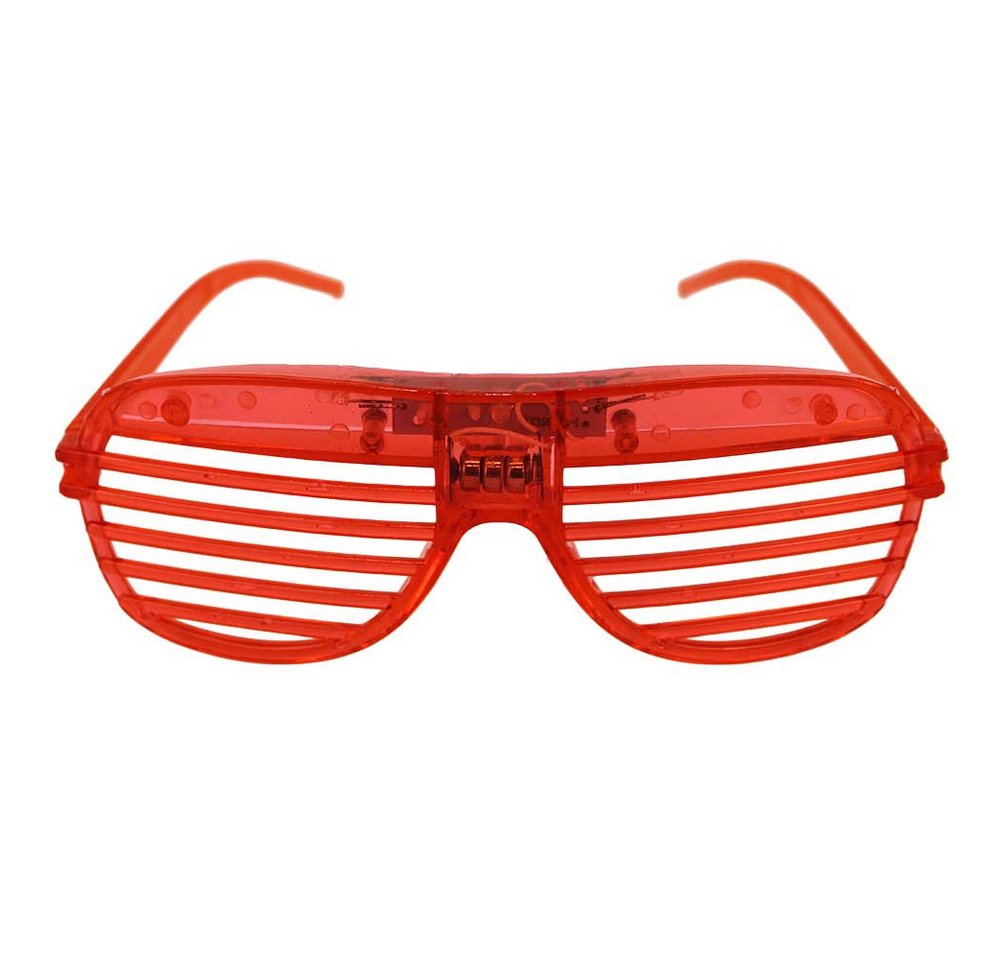 B&G INTERNATIONAL Retrosonnenbrille LED Partybrille ohne Kabel - 12 verschiedene Motive (1-St) von B&G INTERNATIONAL