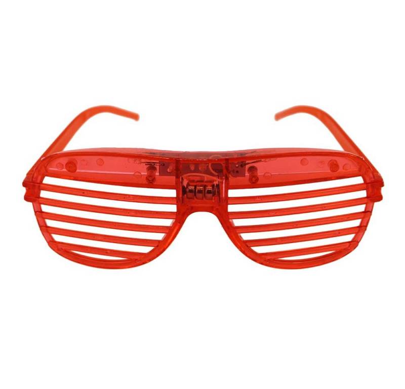 B&G INTERNATIONAL Retrosonnenbrille LED Partybrille ohne Kabel - 12 verschiedene Motive (1-St) von B&G INTERNATIONAL