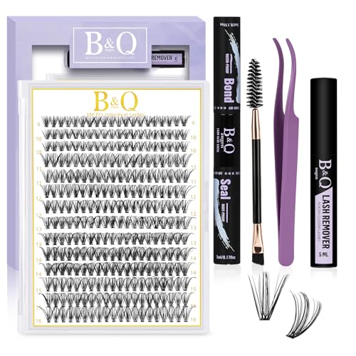 B&Qaugen Lash Extension Set B&Q 280PCS Wimpern Extensions 0.07D 9-15MIX 30D Wimpernverlängerung Kleber Entferner, Applikatoren für Wimpernverlängerungs-Anfänger(Set-30D-0.07D, MIX) von B&Qaugen