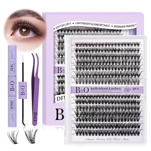 B&Q 280Pcs Wimpernverlängerung 9-16MIX 40D Wimpernverlängerung Kit Wimpern Entferner und Applikatoren für Anfänger (Set 30D+40D, 9-16MIX) B&Q 280Pcs Wimpernverlängerung 9-16MIX 40D Wimpernverlängerung Kit Wimpern Entferner und Applikatoren für Anfänger (Set 30D+40D, 9-16MIX) von B&Qaugen