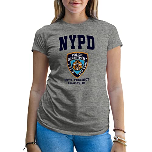 Brooklyn 99 New York Police Nine Nine Precinct Damen Grau T-Shirt Size S von B&S Boutique