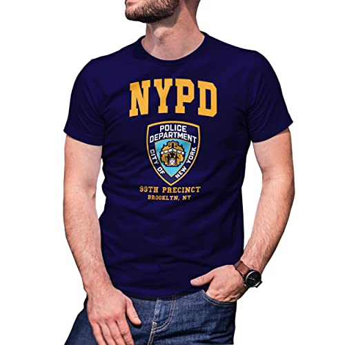 Brooklyn 99 New York Police Nine Nine Precinct Herren Marineblaues T-Shirt Size L von B&S Boutique