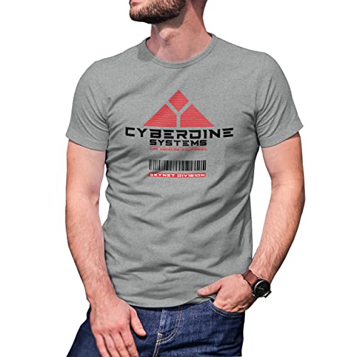 Cyberdyne Systems Art by Dune Inspired by Terminator Herren Grau T-Shirt Size S von B&S Boutique