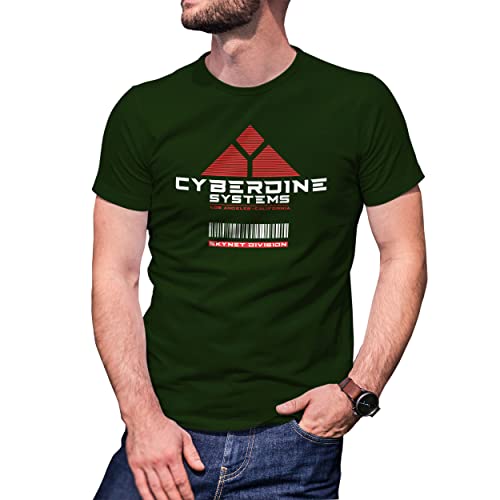 Cyberdyne Systems Art by Dune Inspired by Terminator Herren Militärgrün T-Shirt Size XXL von B&S Boutique