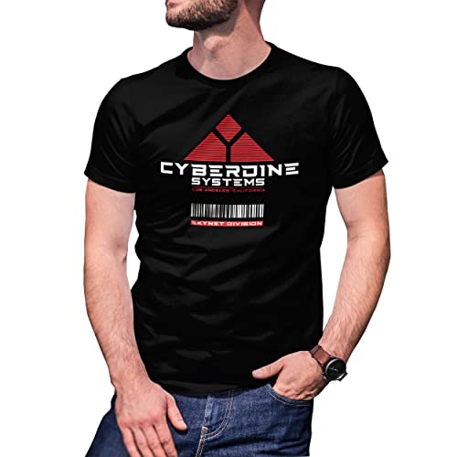 Cyberdyne Systems Art by Dune Inspired by Terminator Herren Schwarz T-Shirt Size 3XL von B&S Boutique