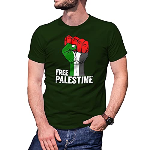 Free Palestine Herren Militärgrün T-Shirt Size M von B&S Boutique